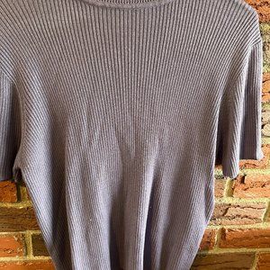 Croft & Barrows, Short Sleeve, Mock Turtle, Lavender, Large